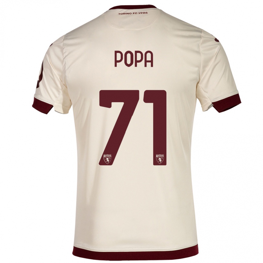 Kids Football Mihai Popa #71 Champagne Away Jersey 2023/24 T-Shirt