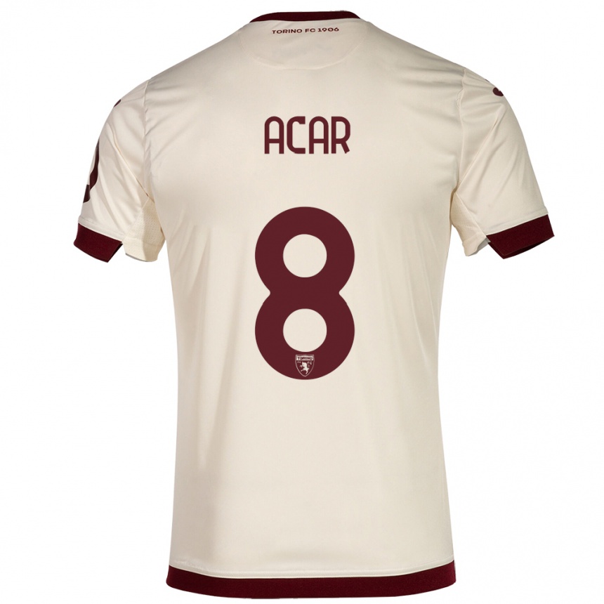 Kids Football Emirhan Acar #8 Champagne Away Jersey 2023/24 T-Shirt