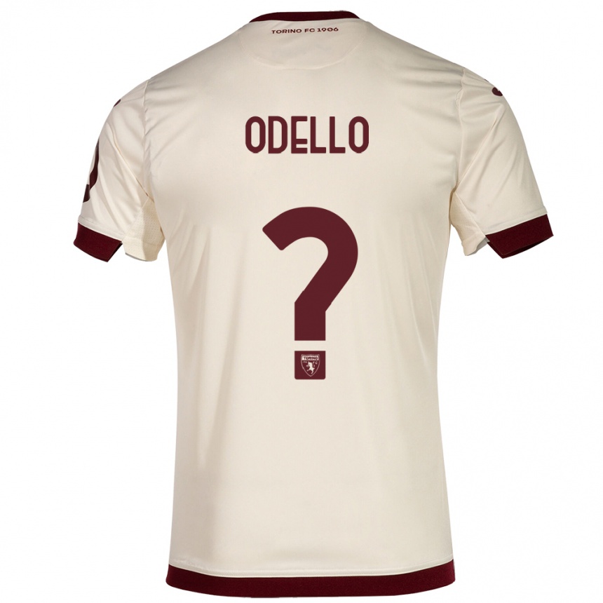 Kids Football Ryan Odello #0 Champagne Away Jersey 2023/24 T-Shirt