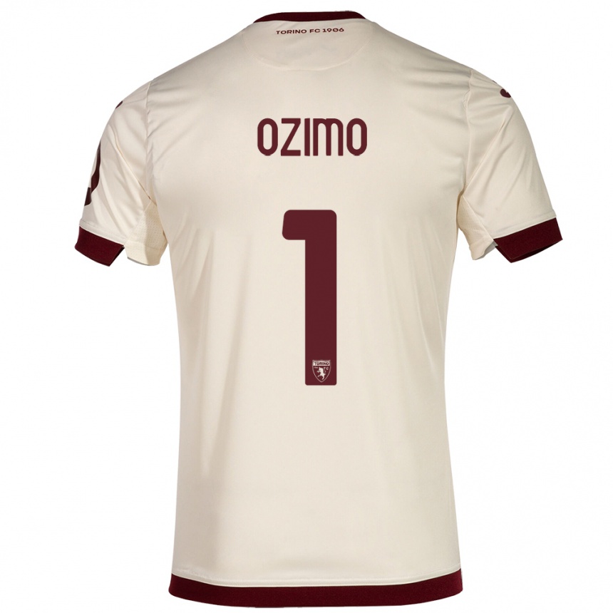 Kids Football Arianna Ozimo #1 Champagne Away Jersey 2023/24 T-Shirt