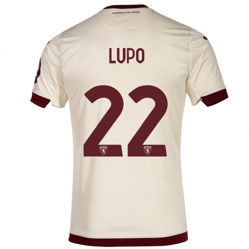 Kids Football Enrica Lupo #22 Champagne Away Jersey 2023/24 T-Shirt