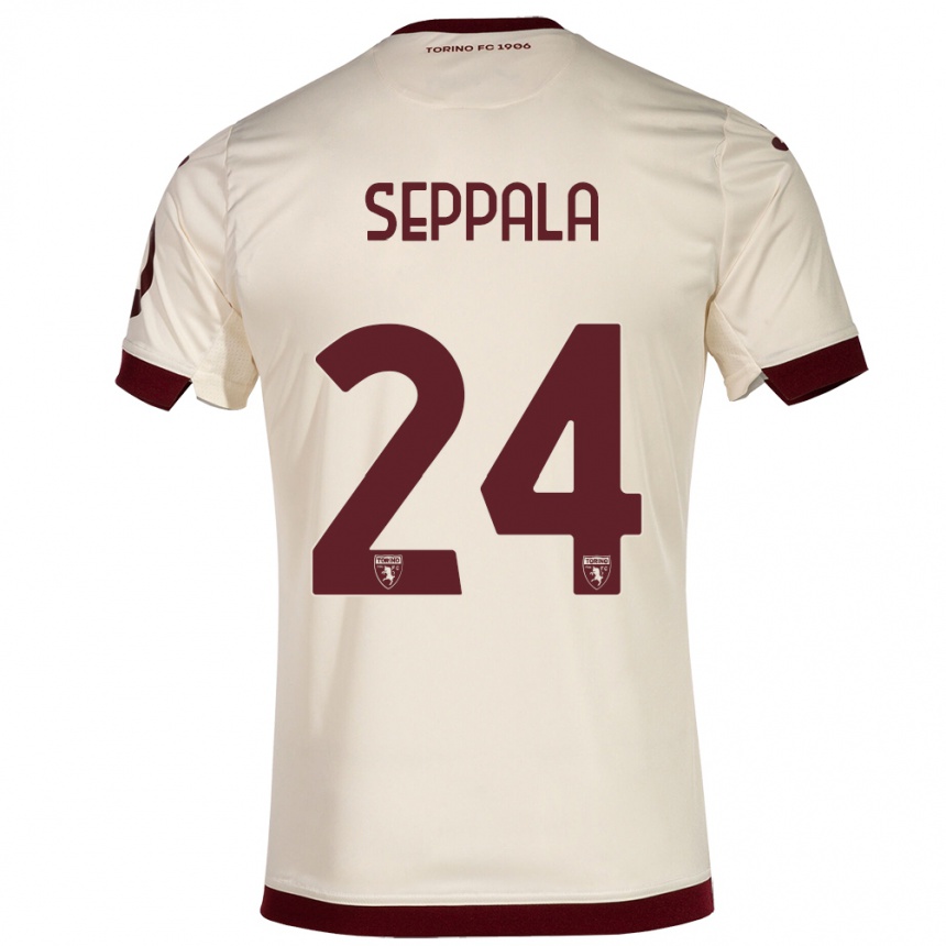 Kids Football Rosa Lappi-Seppälä #24 Champagne Away Jersey 2023/24 T-Shirt