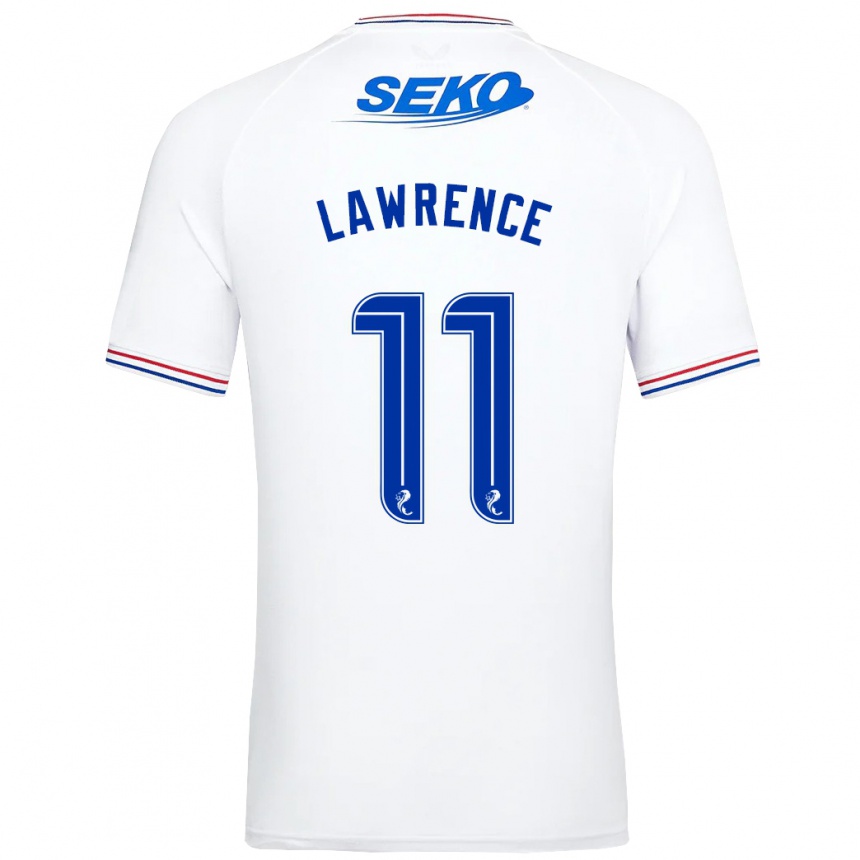 Kids Football Tom Lawrence #11 White Away Jersey 2023/24 T-Shirt