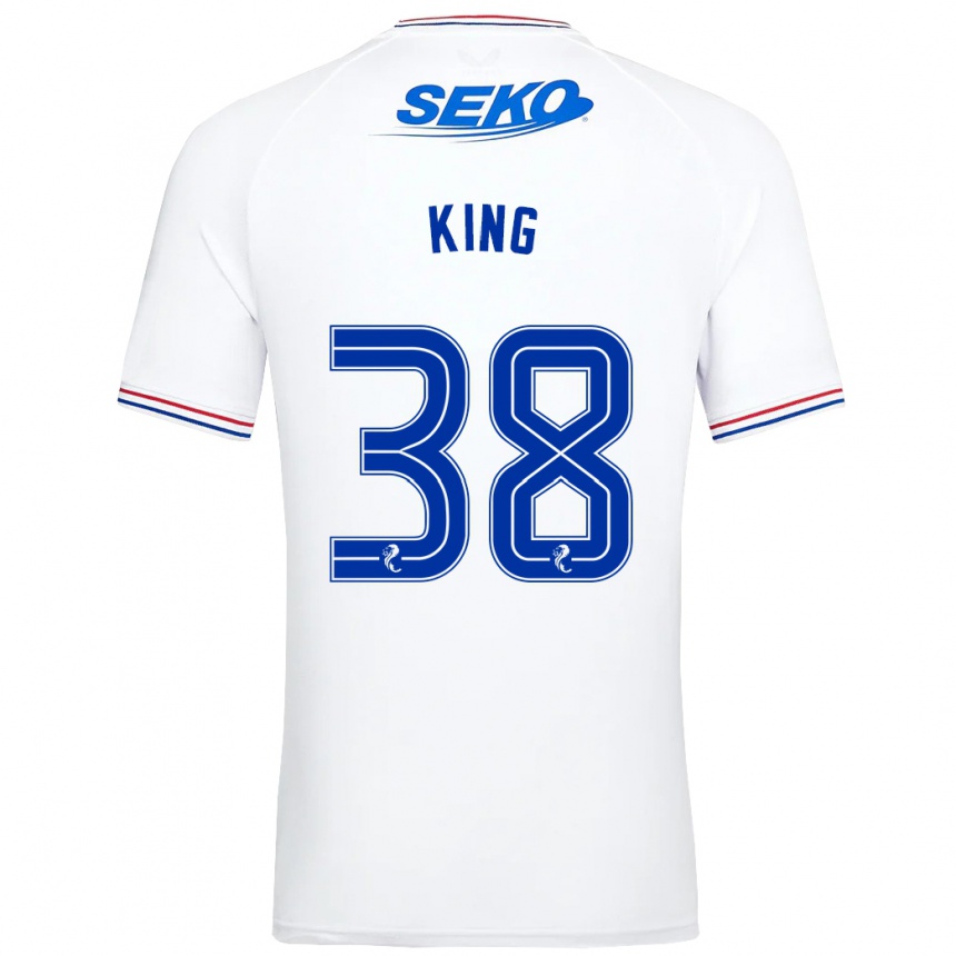 Kids Football Leon King #38 White Away Jersey 2023/24 T-Shirt