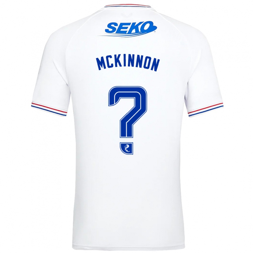 Kids Football Cole Mckinnon #0 White Away Jersey 2023/24 T-Shirt