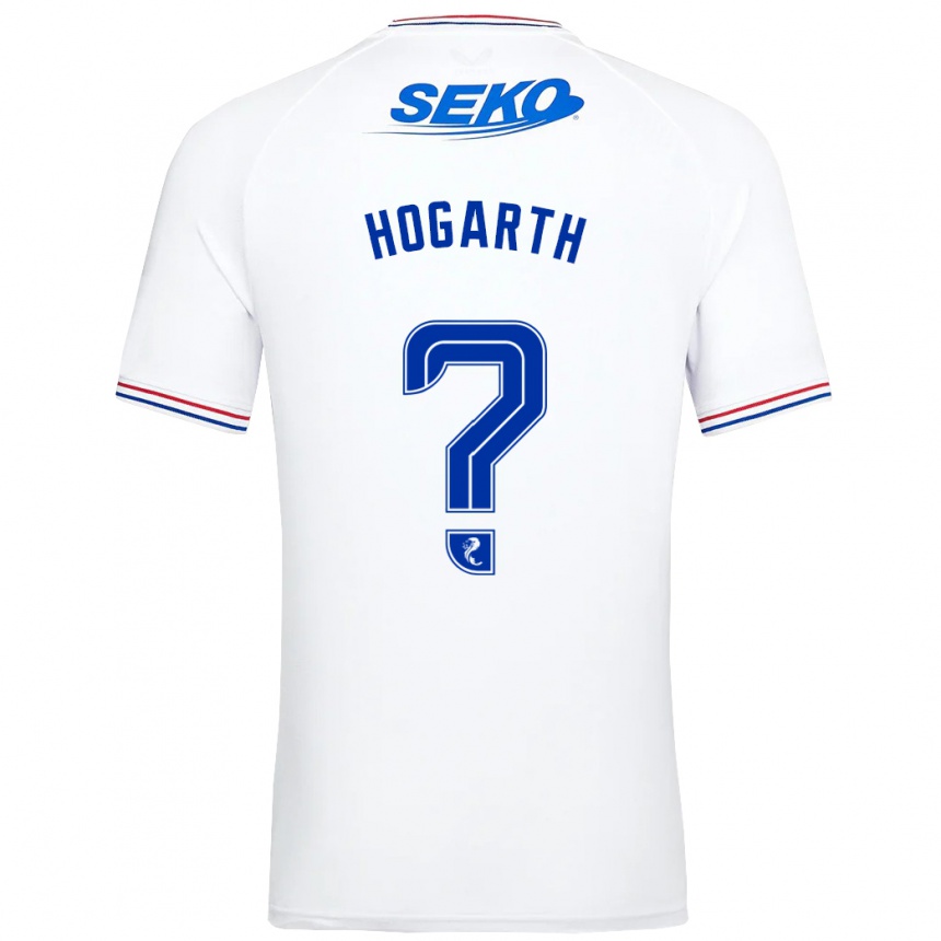 Kids Football Jay Hogarth #0 White Away Jersey 2023/24 T-Shirt