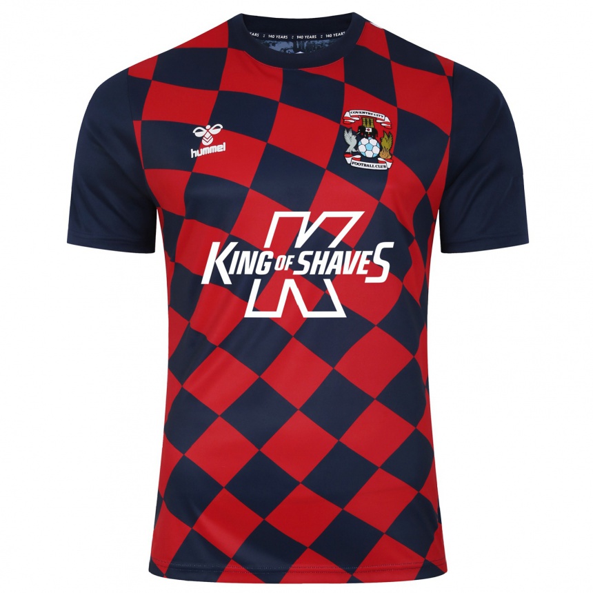 Kids Football Fionn O'brien #0 Red Navy Away Jersey 2023/24 T-Shirt