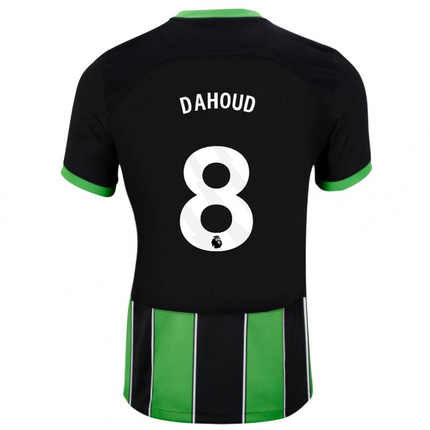 Kids Football Mahmoud Dahoud #8 Black Green Away Jersey 2023/24 T-Shirt
