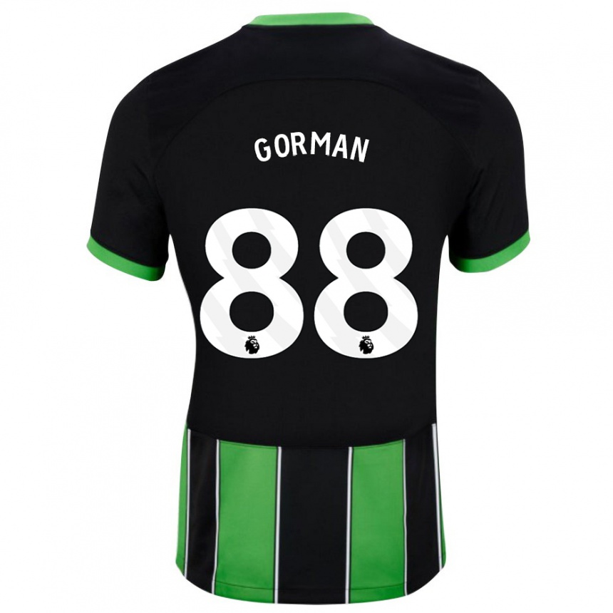 Kids Football Ronnie Gorman #88 Black Green Away Jersey 2023/24 T-Shirt