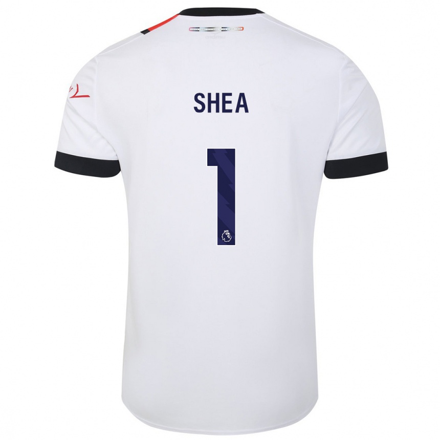 Kids Football James Shea #1 White Away Jersey 2023/24 T-Shirt