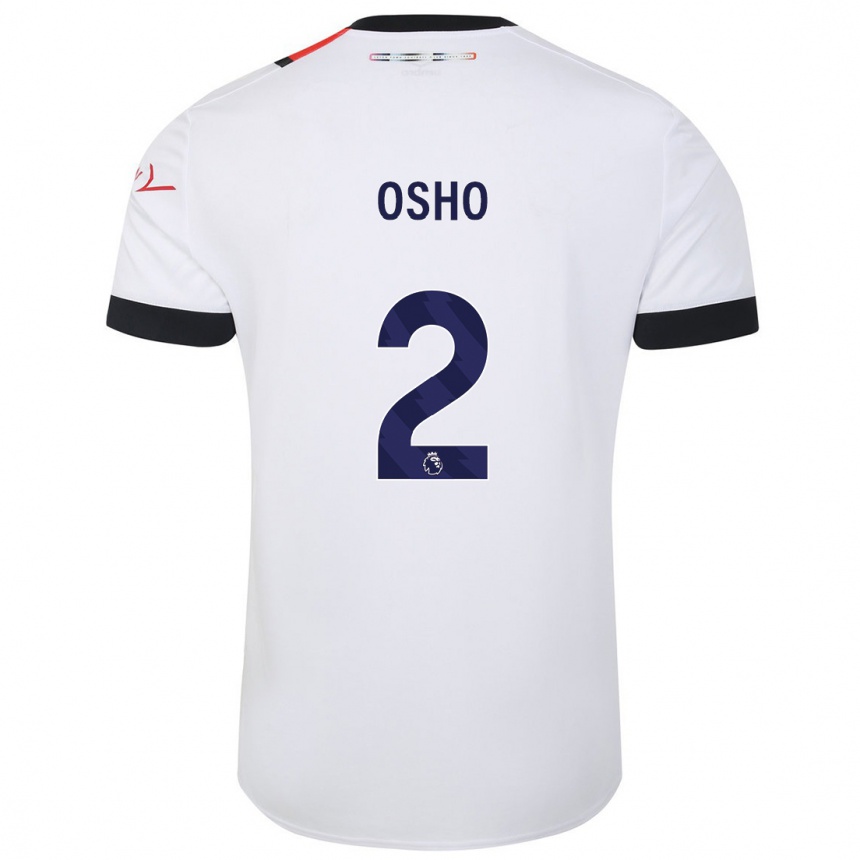 Kids Football Gabriel Osho #2 White Away Jersey 2023/24 T-Shirt