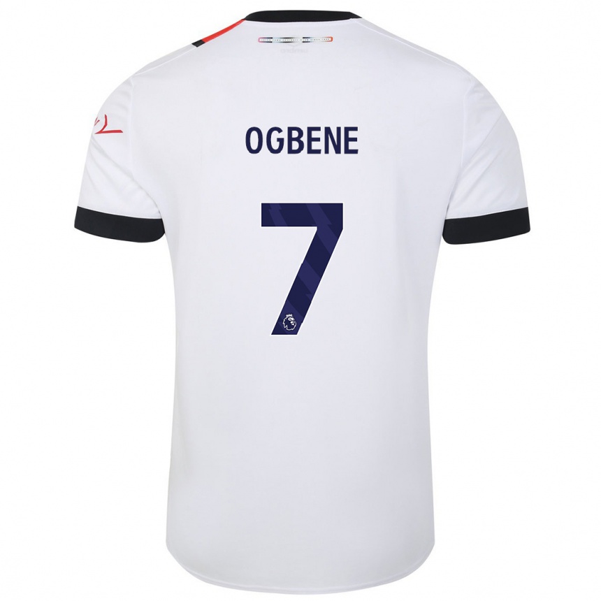 Kids Football Chiedozie Ogbene #7 White Away Jersey 2023/24 T-Shirt