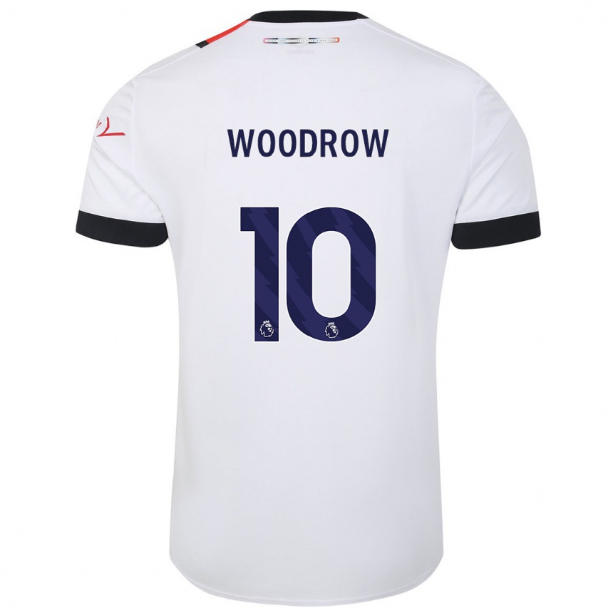 Kids Football Cauley Woodrow #10 White Away Jersey 2023/24 T-Shirt