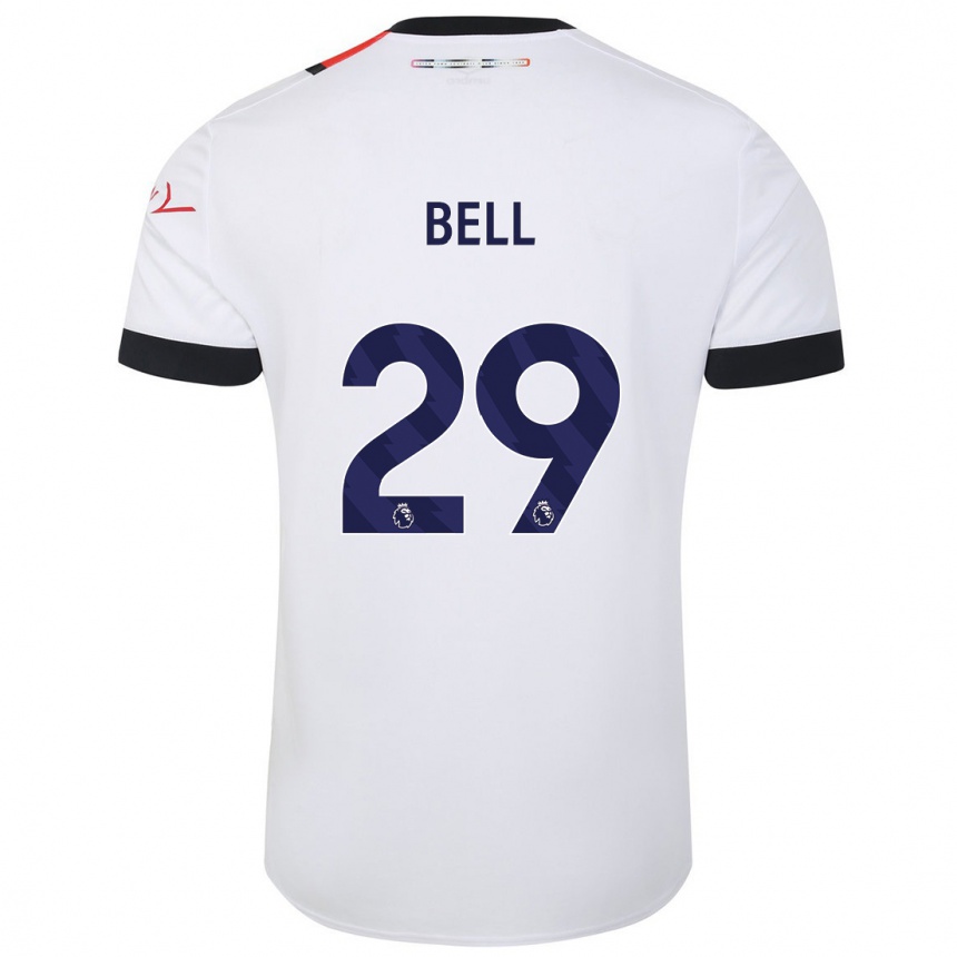 Kids Football Amari'i Bell #29 White Away Jersey 2023/24 T-Shirt