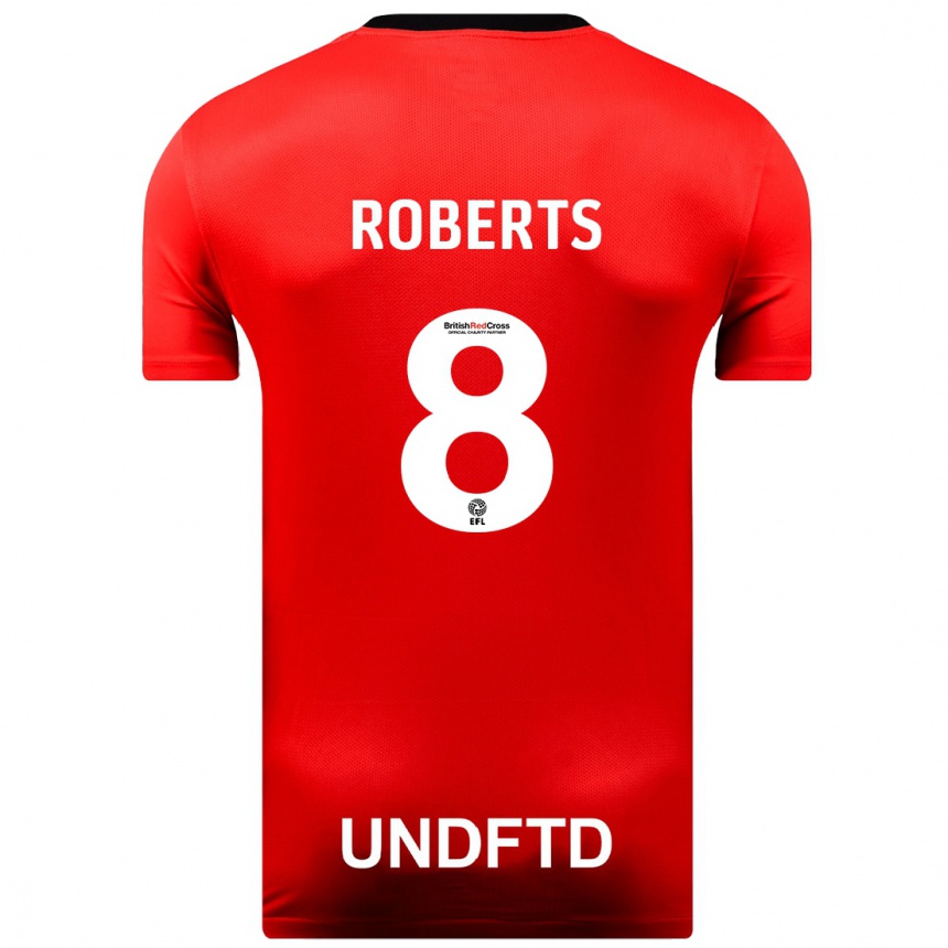 Kids Football Tyler Roberts #8 Red Away Jersey 2023/24 T-Shirt