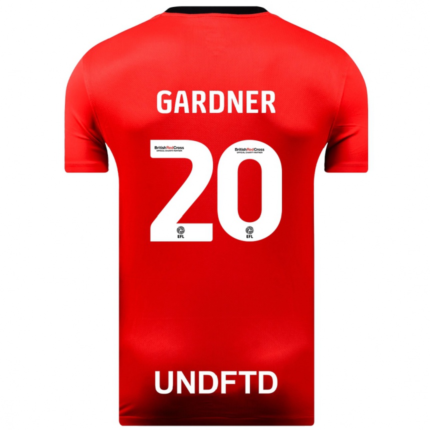 Kids Football Gary Gardner #20 Red Away Jersey 2023/24 T-Shirt