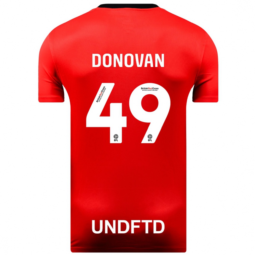 Kids Football Romelle Donovan #49 Red Away Jersey 2023/24 T-Shirt