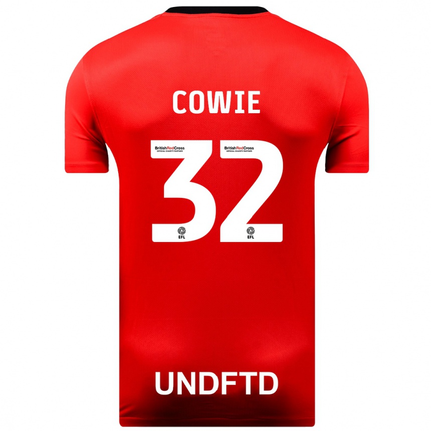 Kids Football Abbie Cowie #32 Red Away Jersey 2023/24 T-Shirt