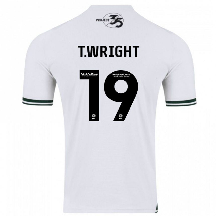 Kids Football Tyreik Wright #19 White Away Jersey 2023/24 T-Shirt