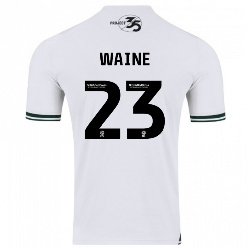 Kids Football Ben Waine #23 White Away Jersey 2023/24 T-Shirt