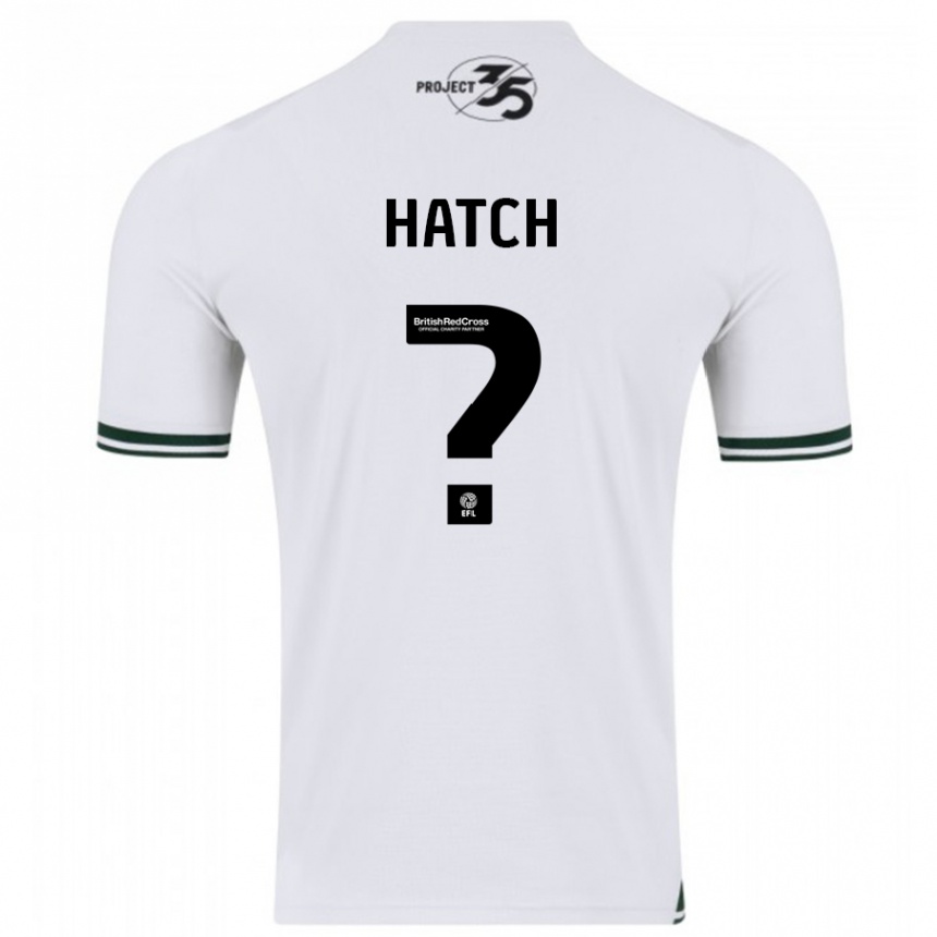 Kids Football Joseph Hatch #0 White Away Jersey 2023/24 T-Shirt