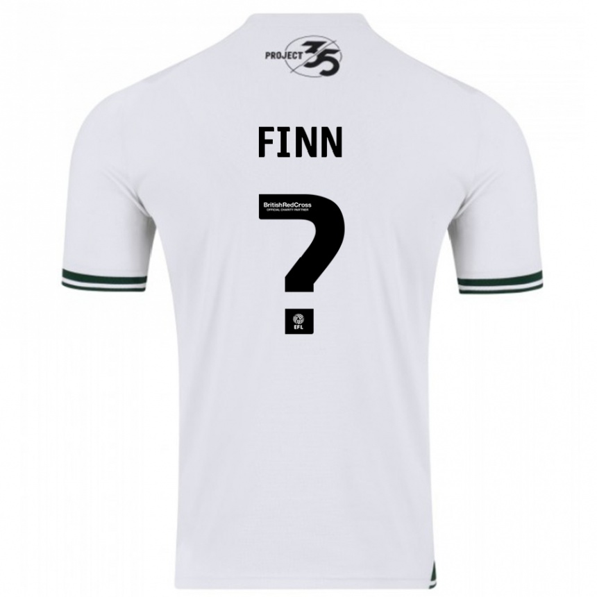 Kids Football Tegan Finn #0 White Away Jersey 2023/24 T-Shirt