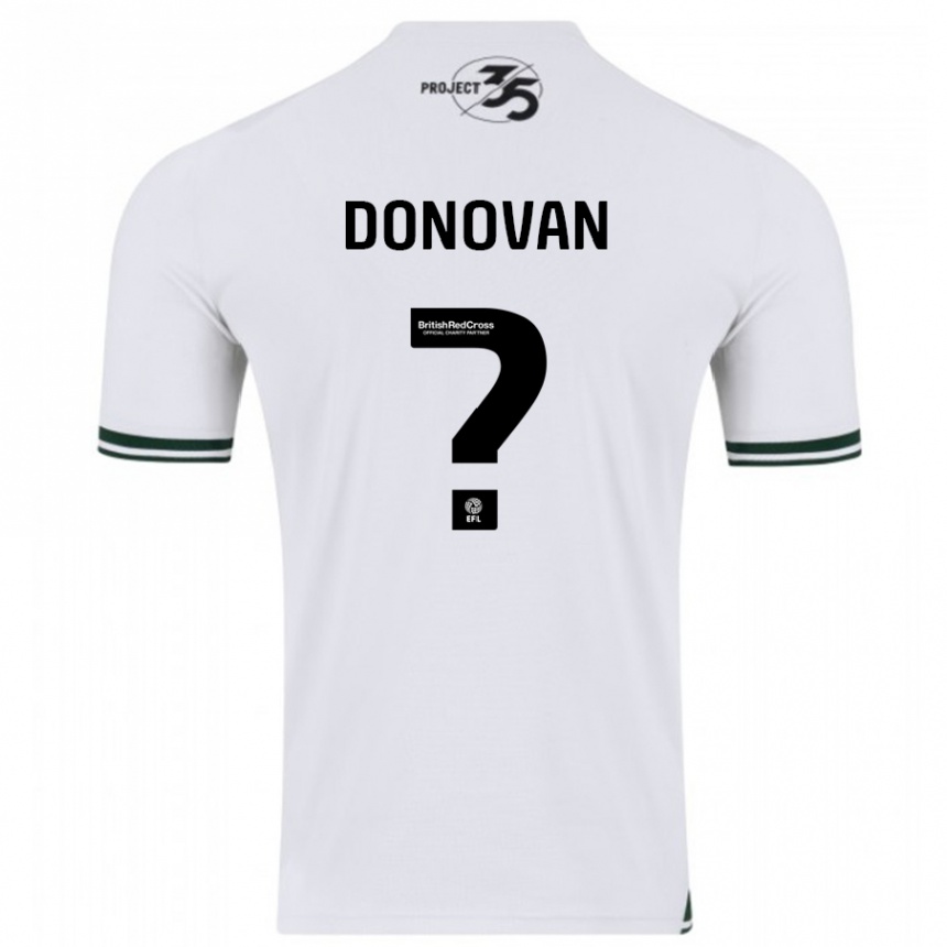 Kids Football Henry Donovan #0 White Away Jersey 2023/24 T-Shirt