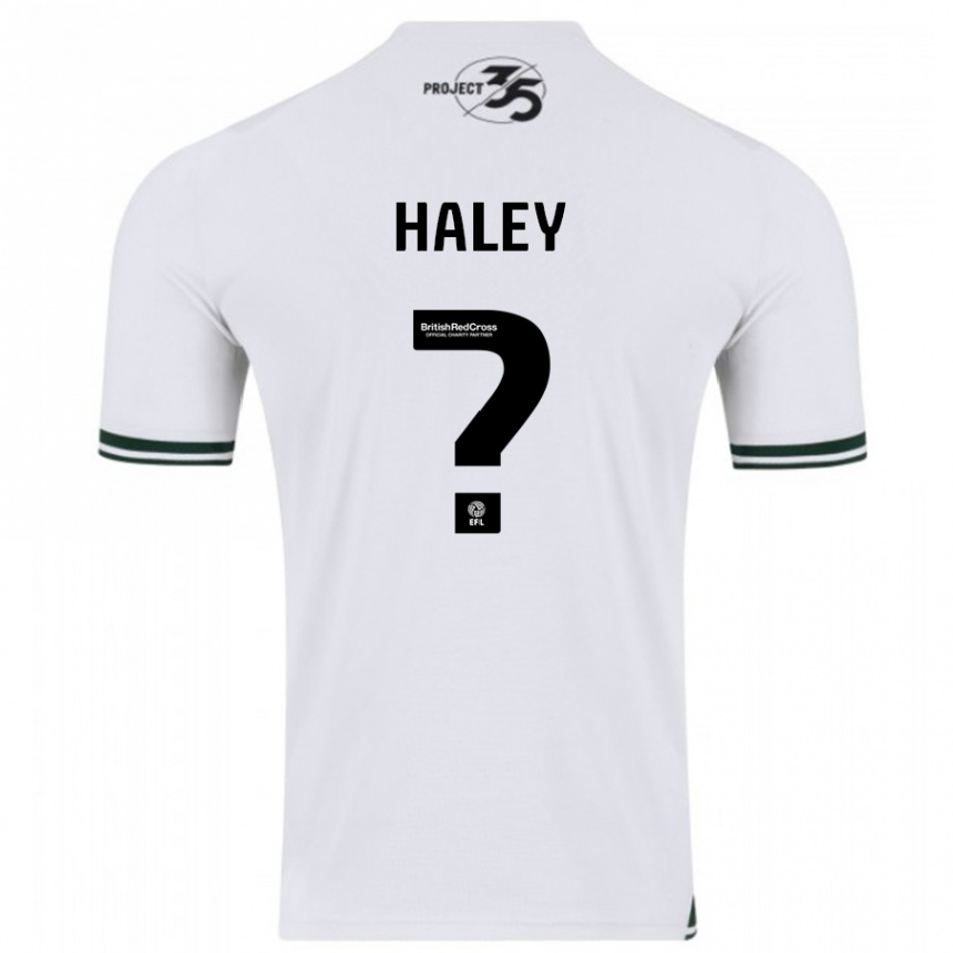 Kids Football Toby Haley #0 White Away Jersey 2023/24 T-Shirt