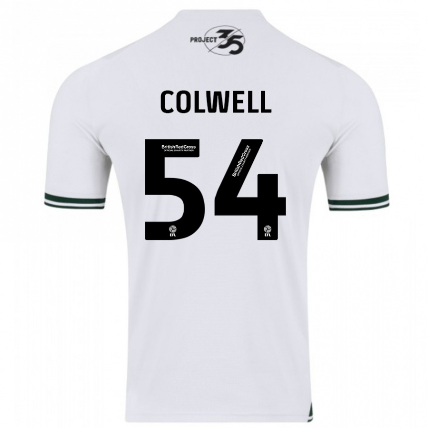 Kids Football Lewis Colwell #54 White Away Jersey 2023/24 T-Shirt