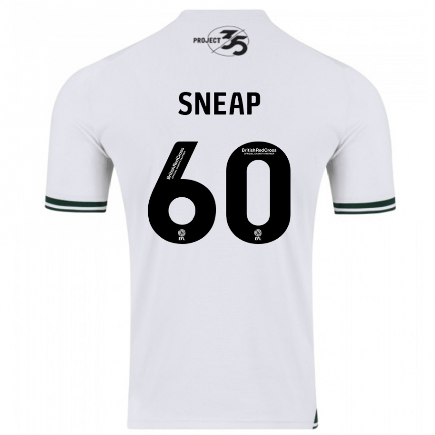 Kids Football Harley Sneap #60 White Away Jersey 2023/24 T-Shirt