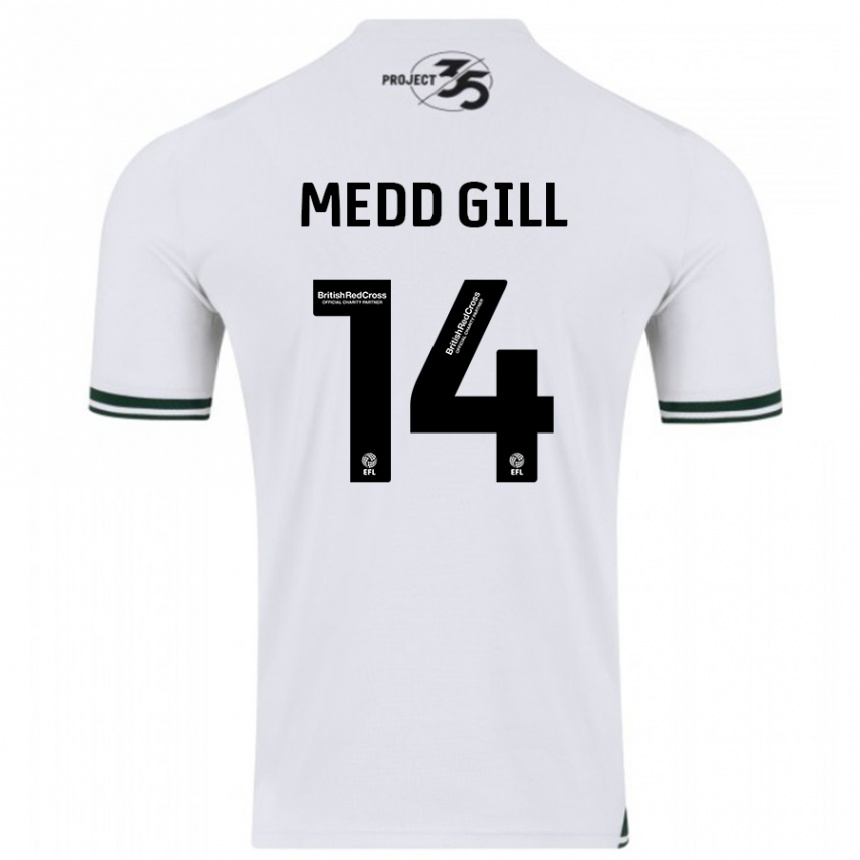 Kids Football Tamsin Medd-Gill #14 White Away Jersey 2023/24 T-Shirt