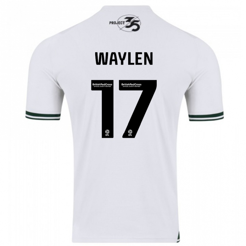 Kids Football Libby Waylen #17 White Away Jersey 2023/24 T-Shirt