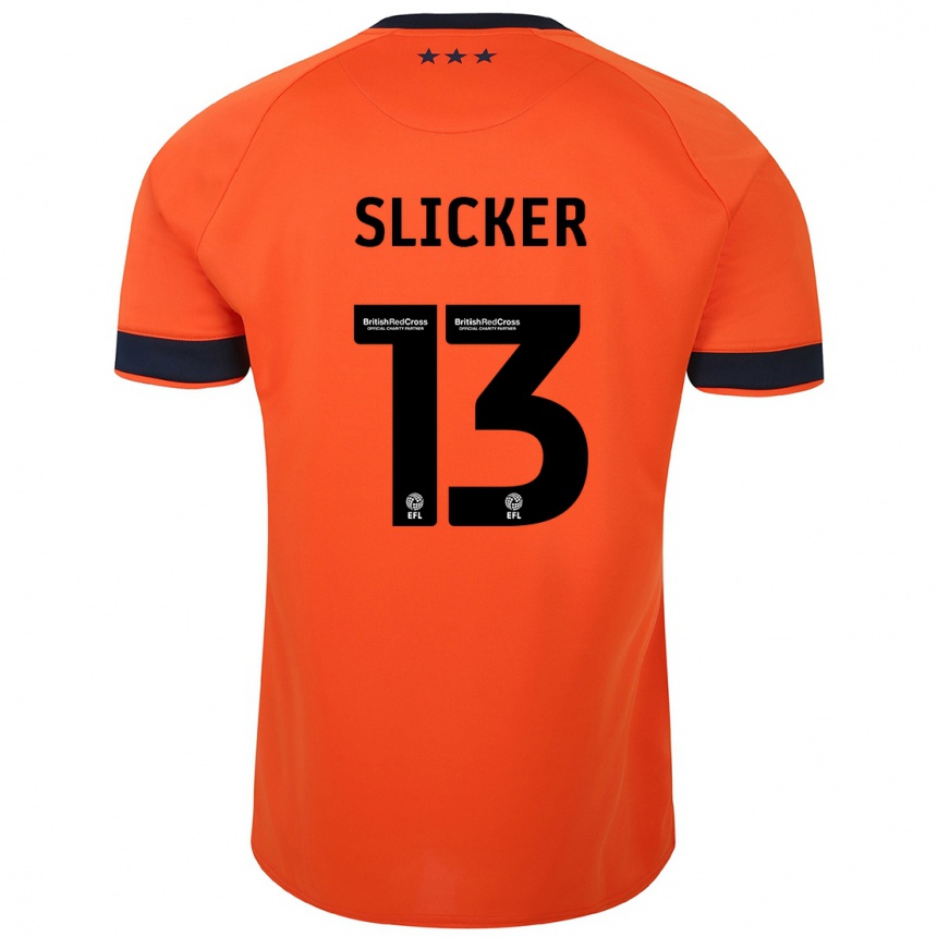 Kids Football Cieran Slicker #13 Orange Away Jersey 2023/24 T-Shirt