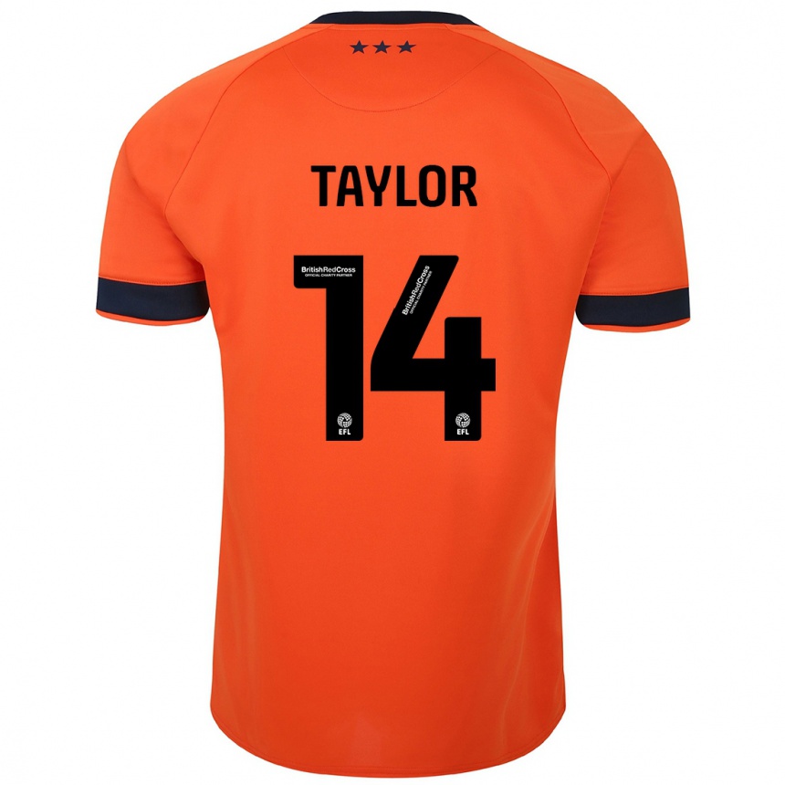 Kids Football Jack Taylor #14 Orange Away Jersey 2023/24 T-Shirt