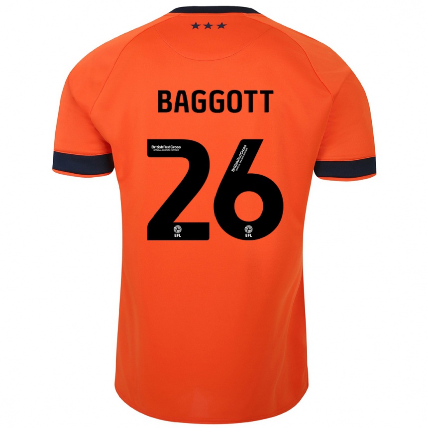 Kids Football Elkan Baggott #26 Orange Away Jersey 2023/24 T-Shirt