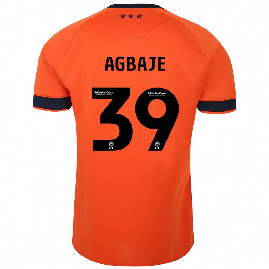 Kids Football Edwin Agbaje #39 Orange Away Jersey 2023/24 T-Shirt