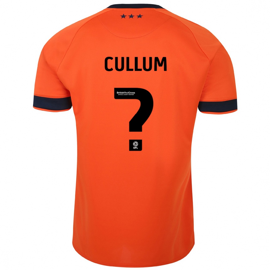 Kids Football Danny Cullum #0 Orange Away Jersey 2023/24 T-Shirt