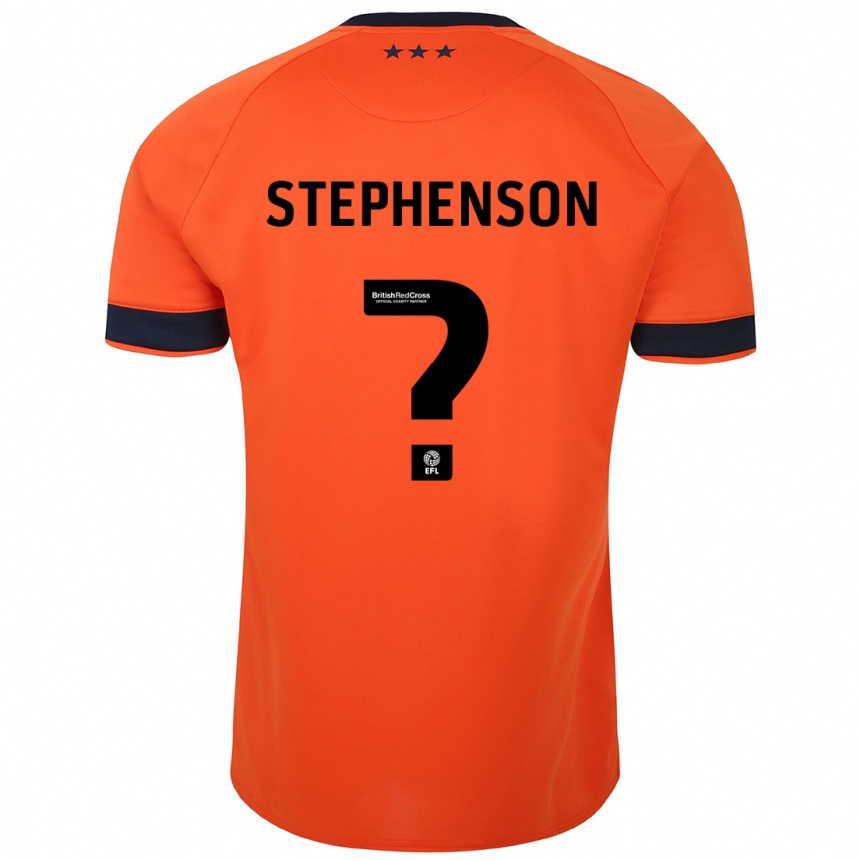 Kids Football Sean Stephenson #0 Orange Away Jersey 2023/24 T-Shirt