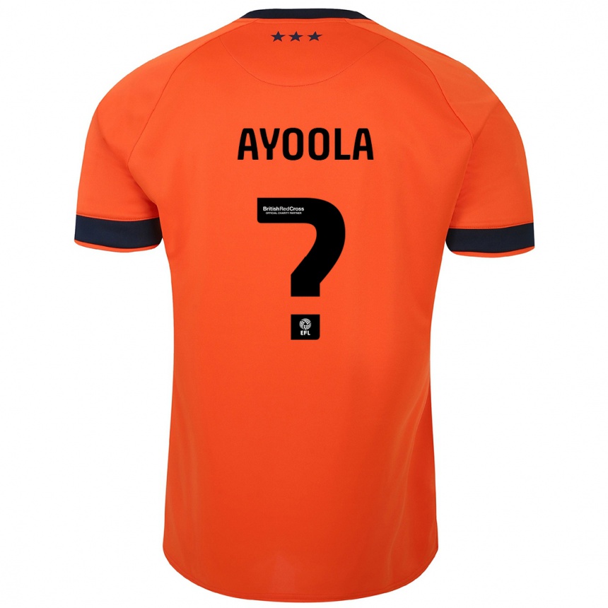 Kids Football Jesse Ayoola #0 Orange Away Jersey 2023/24 T-Shirt