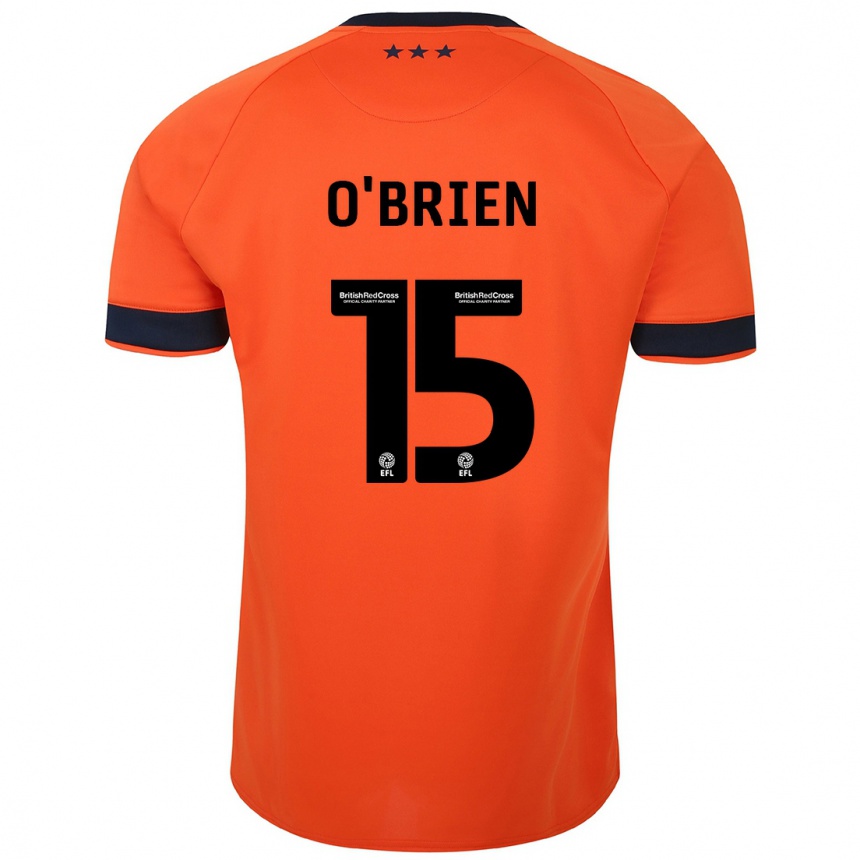 Kids Football Lucy O'brien #15 Orange Away Jersey 2023/24 T-Shirt