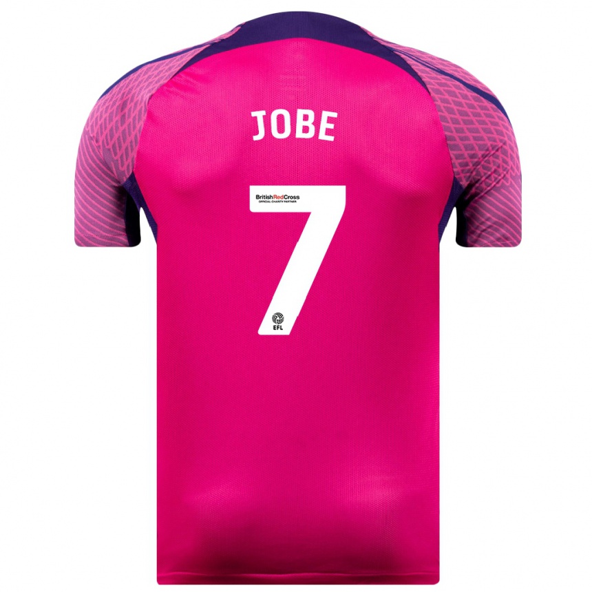 Kids Football Jobe Bellingham #7 Purple Away Jersey 2023/24 T-Shirt