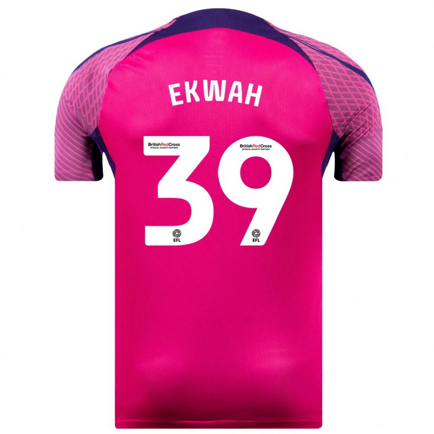 Kids Football Pierre Ekwah #39 Purple Away Jersey 2023/24 T-Shirt