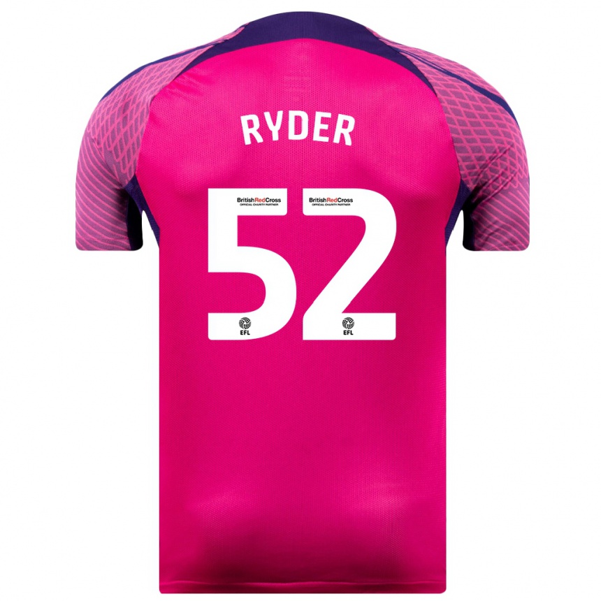 Kids Football Joe Ryder #52 Purple Away Jersey 2023/24 T-Shirt