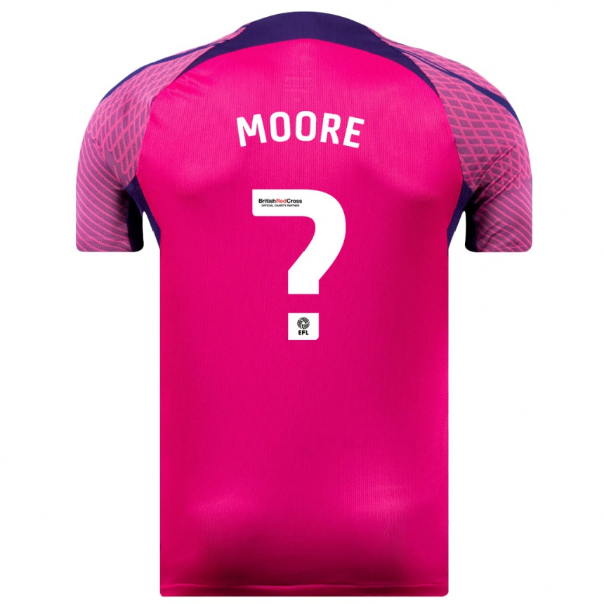 Kids Football Ethan Moore #0 Purple Away Jersey 2023/24 T-Shirt