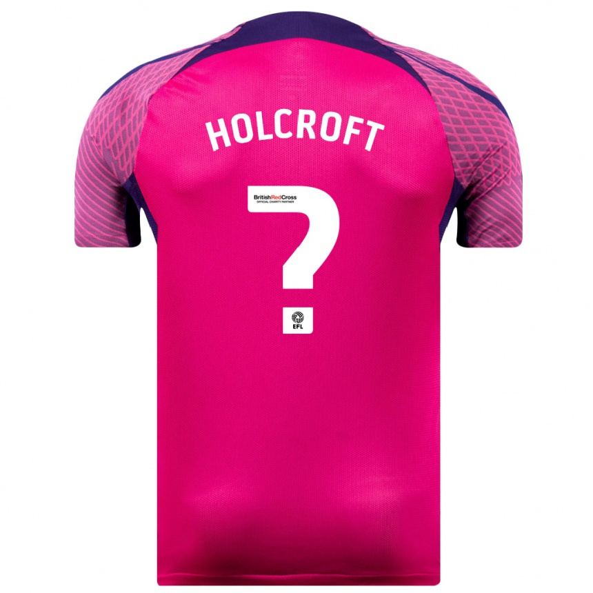 Kids Football Finlay Holcroft #0 Purple Away Jersey 2023/24 T-Shirt