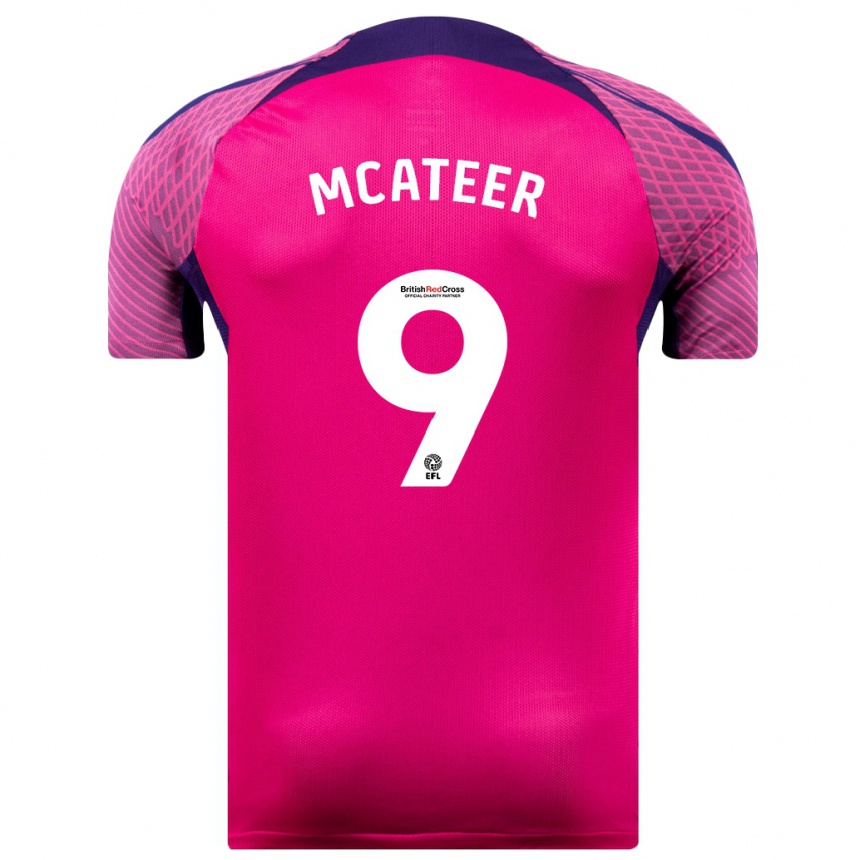 Kids Football Mary Mcateer #9 Purple Away Jersey 2023/24 T-Shirt