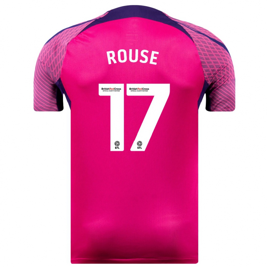 Kids Football Mollie Rouse #17 Purple Away Jersey 2023/24 T-Shirt