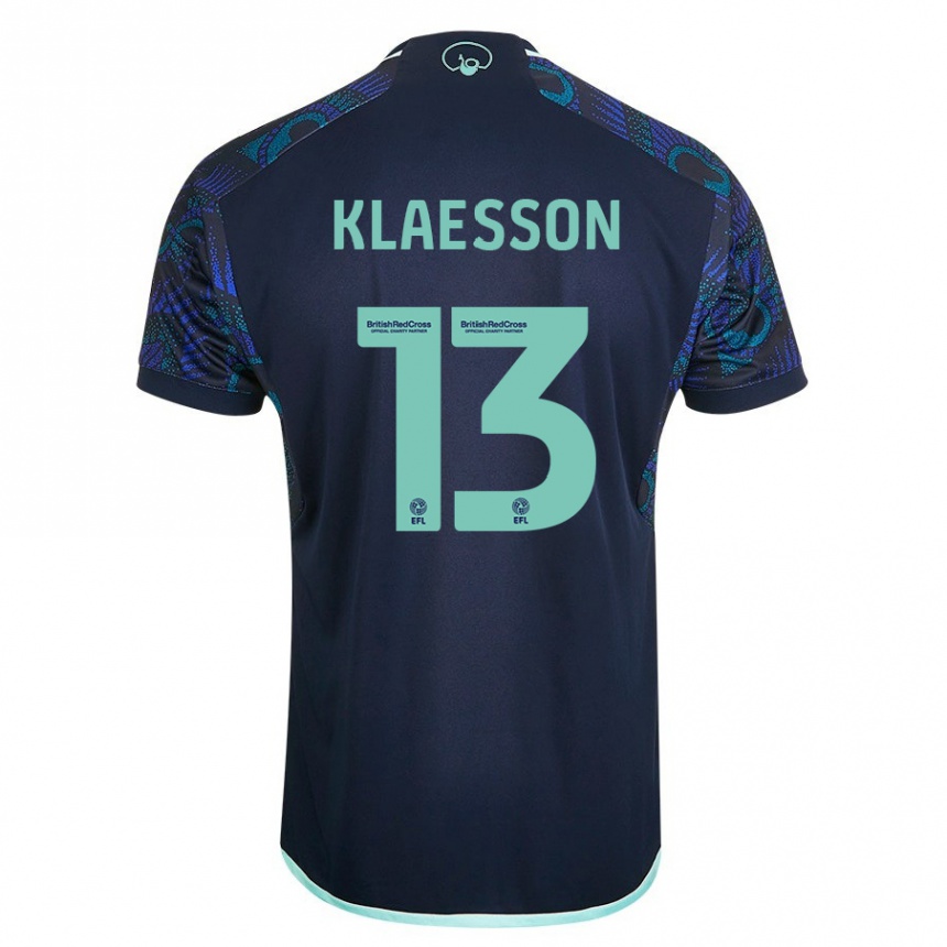 Kids Football Kristoffer Klaesson #13 Blue Away Jersey 2023/24 T-Shirt