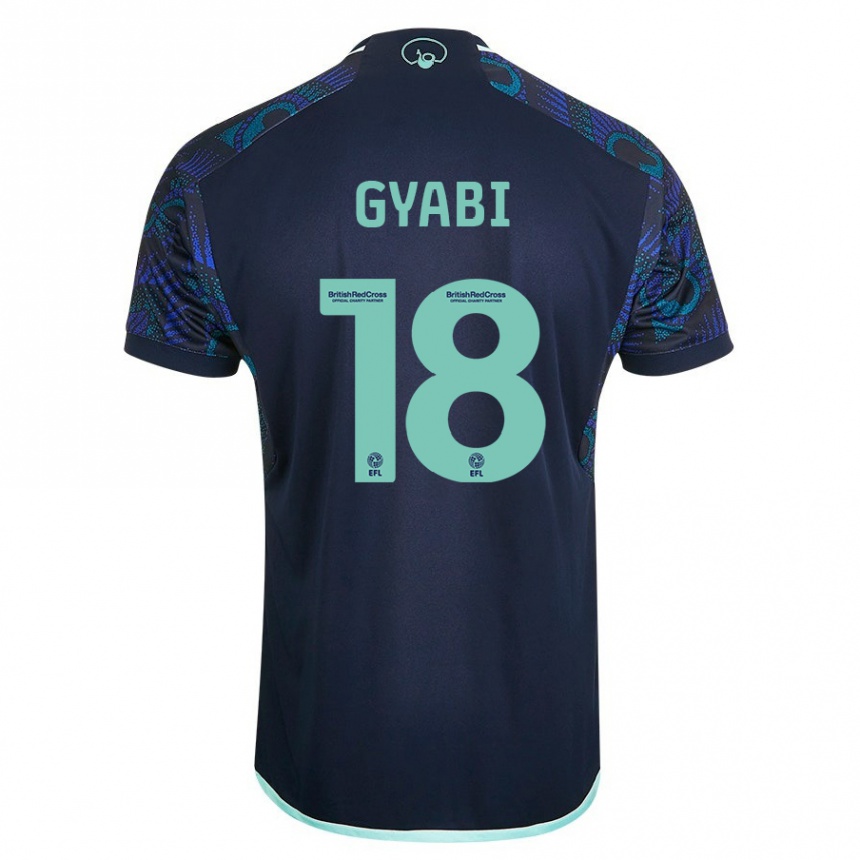 Kids Football Darko Gyabi #18 Blue Away Jersey 2023/24 T-Shirt