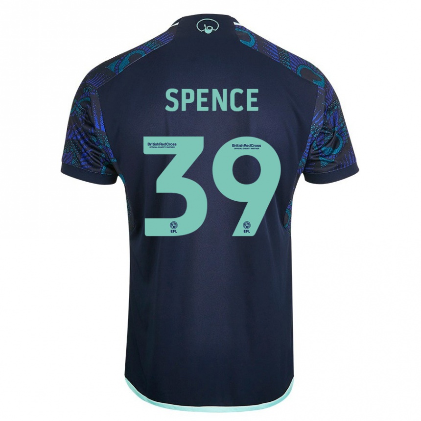Kids Football Djed Spence #39 Blue Away Jersey 2023/24 T-Shirt